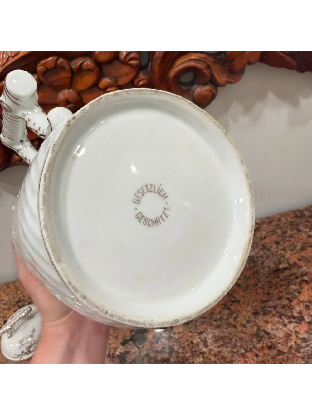 Vintage Gesetzlich Geschützt Porcelain Tea Pot